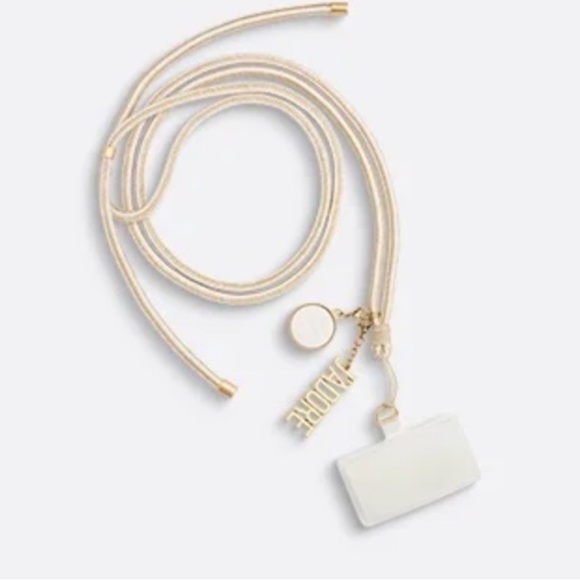 Limited Edition Dior VIP gift J'adore Phone Strap with 'ADORE' Charm Adjustable
